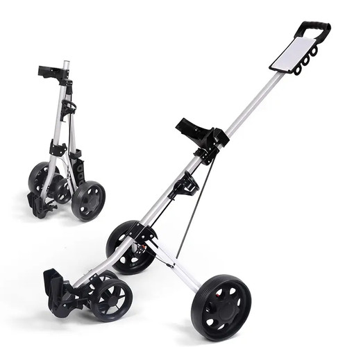 Wheel foldable push golf - wheel,