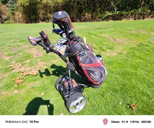 Used golf trolley with - golf,