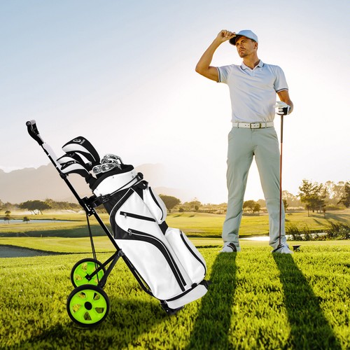Foldable wheel golf - golf, cart